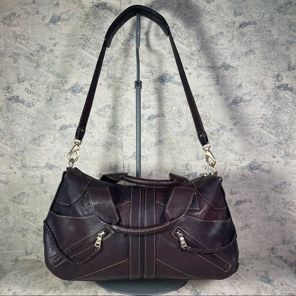 Andrew Marc Leather Hobo/Shoulder bag with detachable Strap - Picture 1 of 16